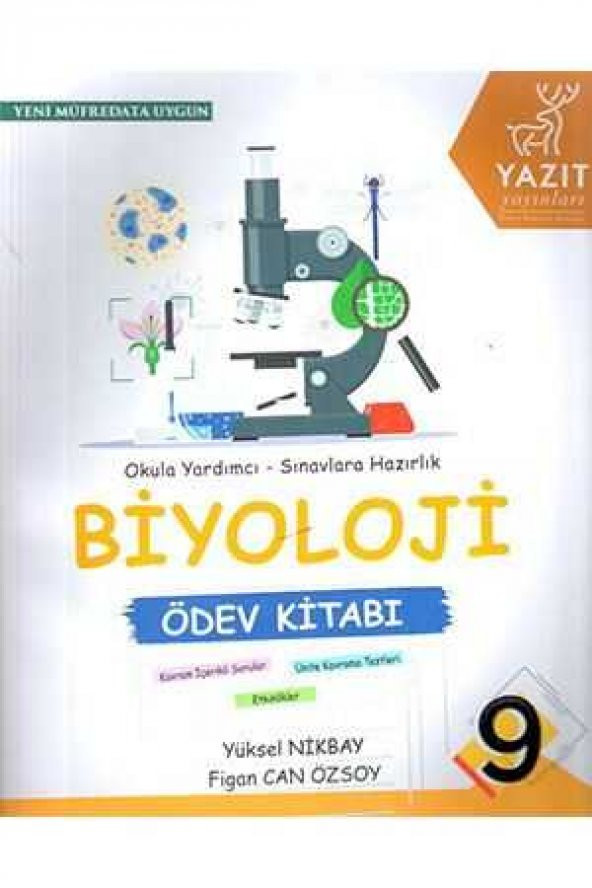 Yazıt Yayınları 9.sınıf Biyoloji Ödev Kitabı