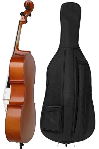 Midex MCL-250-PAK Yüksek Kaliteli Masif Ağaç Çello Viyolonsel Full Set - Resim 6