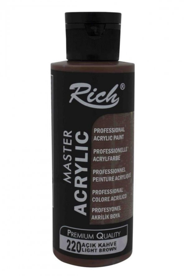 Rich Akrilik Boya Master 120 CC Açık Kahve 120-220