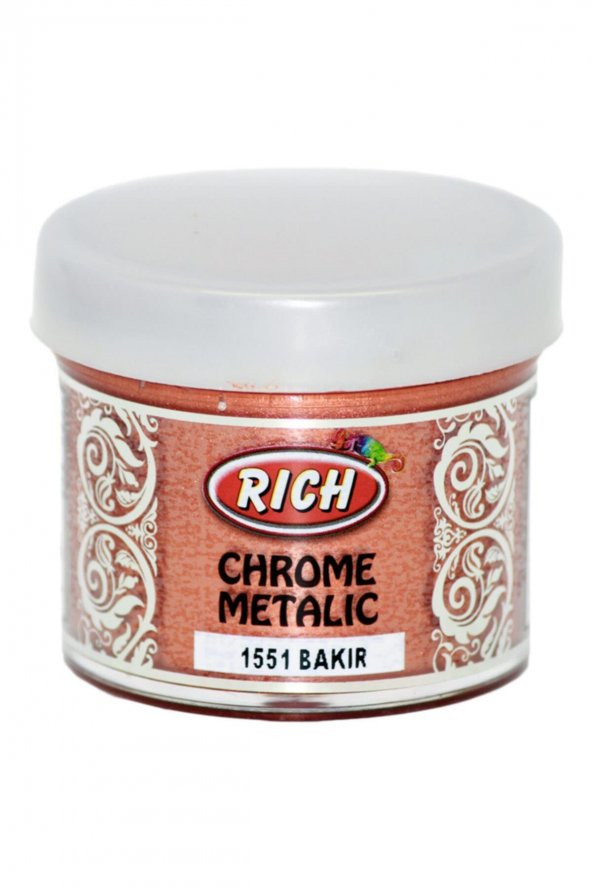 Rich Akrilik Boya Chrome Metalik 50 CC Bakır 1551