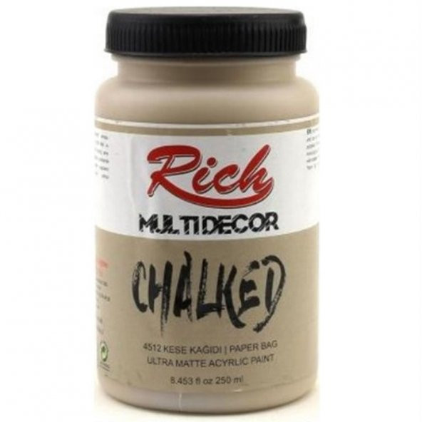 Rich Akrilik Boya Multi Decor Chalked 250 CC Kese Kağıdı 4512 - 2