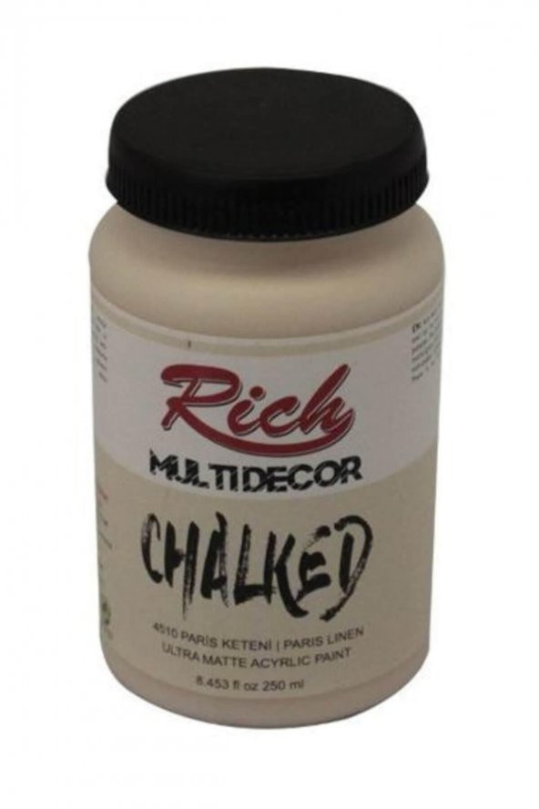 Rich Akrilik Boya Multi Decor Chalked 250 CC Paris Keteni 4510