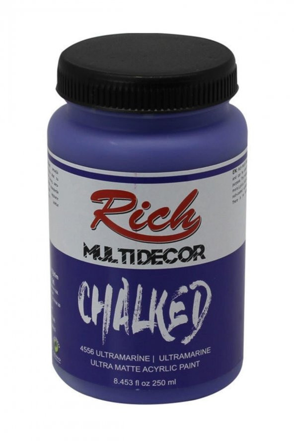 Rich Akrilik Boya Multi Decor Chalked 250 CC Ultramarine 4556 - 1