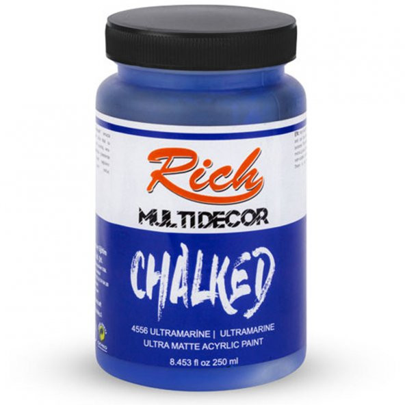 Rich Akrilik Boya Multi Decor Chalked 250 CC Ultramarine 4556 - 2