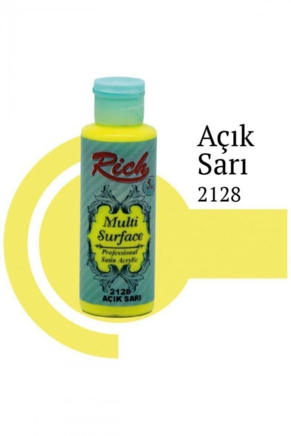 Rich Akrilik Boya Multi Surface 120 CC Açık Sarı 120-2128