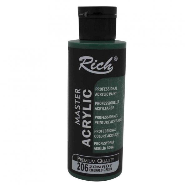 Rich Akrilik Boya Master 120 CC Zümrüt 120-206 - Resim 2