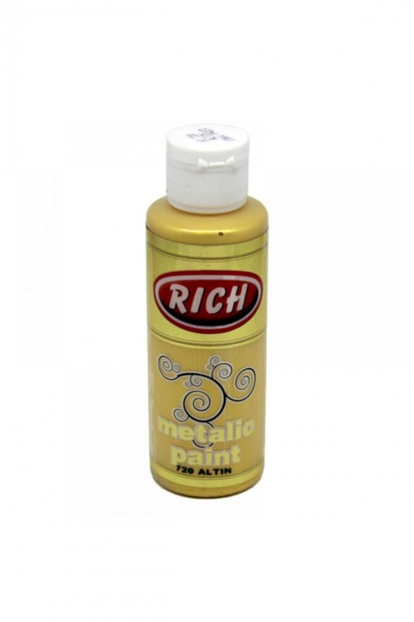 Rich Akrilik Boya Metalik 120 CC Altın 0720