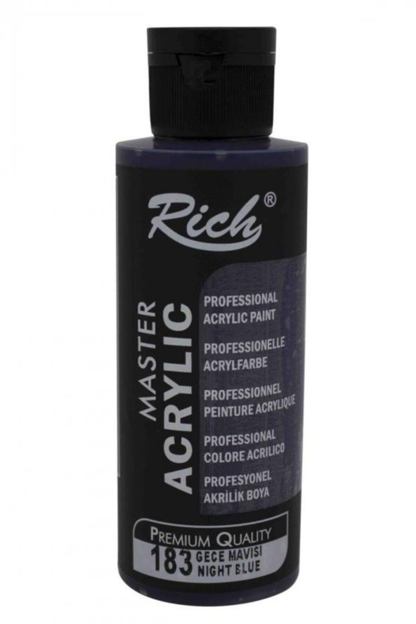 Rich Akrilik Boya Master 120 CC Gece Mavisi 120-183
