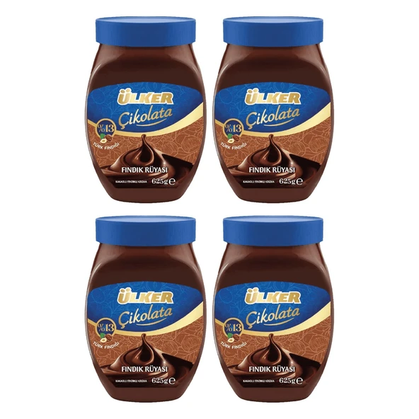 Ülker Fındık Rüyası Kakaolu Fındık Kreması 625 gr x 4 Adet