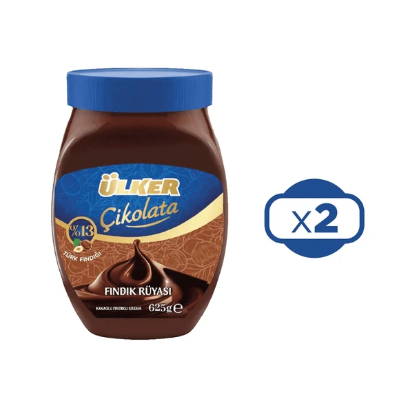 Ülker Fındık Rüyası Kakaolu Fındık Kreması 625 gr x 2 Adet - 2