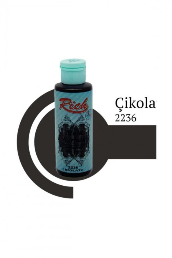 Rich Akrilik Boya Multi Surface 120 CC Çikolata 2236