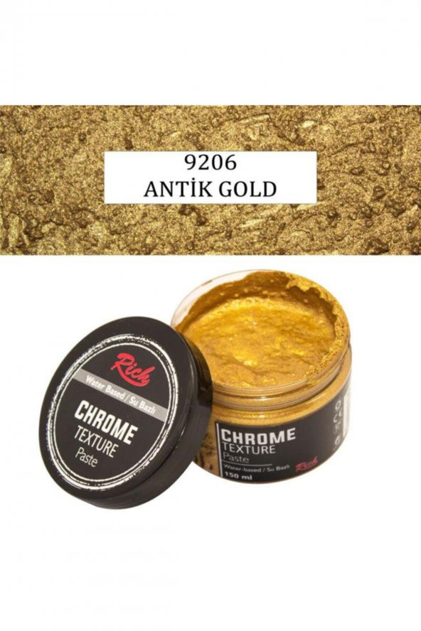 Rich Chrome Texture Paste Antik Gold 9206