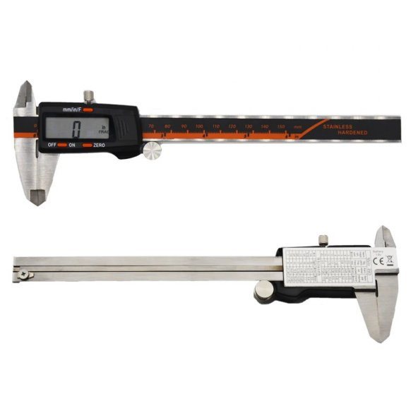 Valkyrie 150 x 0,01MM Dijital Paslanmaz Çelik Elektronik Kumpas - 6