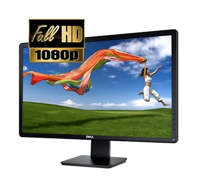 Monitör 24" Dell E2414Ht 5Ms 75Hz Vga Dva Fhd Led (B Kalite) 2.El 3Ay Garanti