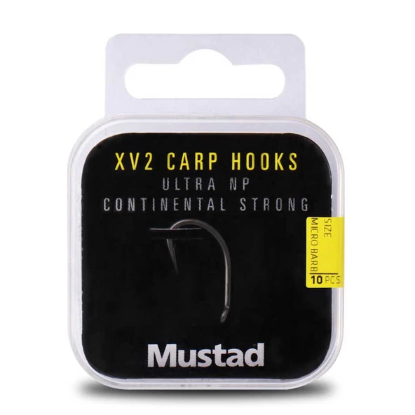 Mustad Carp XV2 Continental Strong Olta İğnesi 60552NP  Standart NO:6 - 10LU - Resim 3