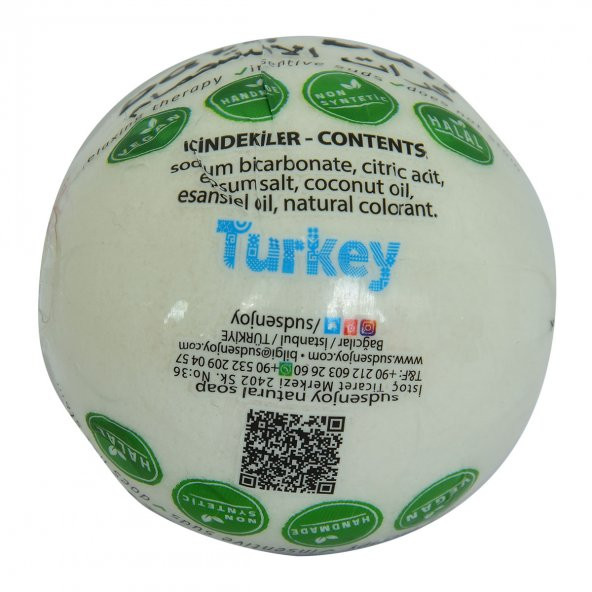 Beyaz Gül El Yapımı Banyo Küvet Topu Sabunu Beyaz 90-120 Gr - 3