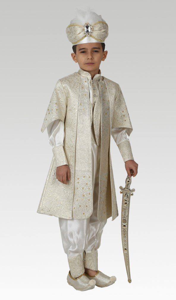 Şanlı Tuğralı Şehzade Padişah Sünnet Elbisesi - Resim 4
