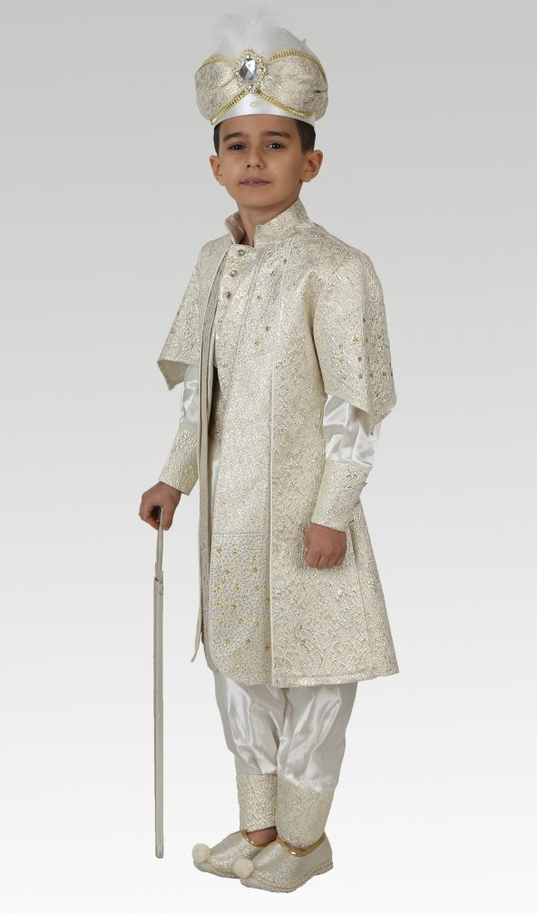 Şanlı Tuğralı Şehzade Padişah Sünnet Elbisesi - Resim 5