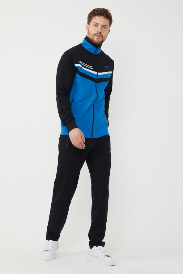 Erkek Fermuarlı Garnili Eşofman Takımı. - 2