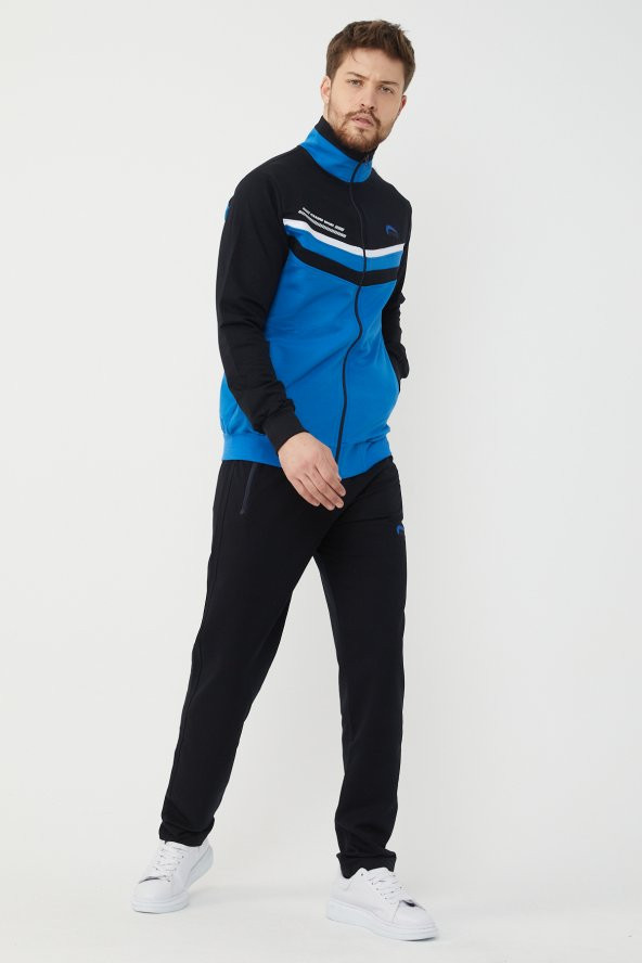 Erkek Fermuarlı Garnili Eşofman Takımı. - 4