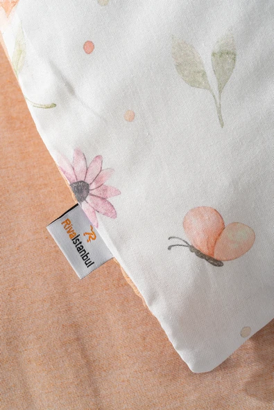 Rivaİstanbul Soft Çiçekli Çift Kişilik Nevresim Takımı Pamuklu - Resim 6