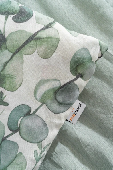 Rivaİstanbul Okaliptus Çift Kişilik Nevresim Takımı Pamuklu - Resim 6