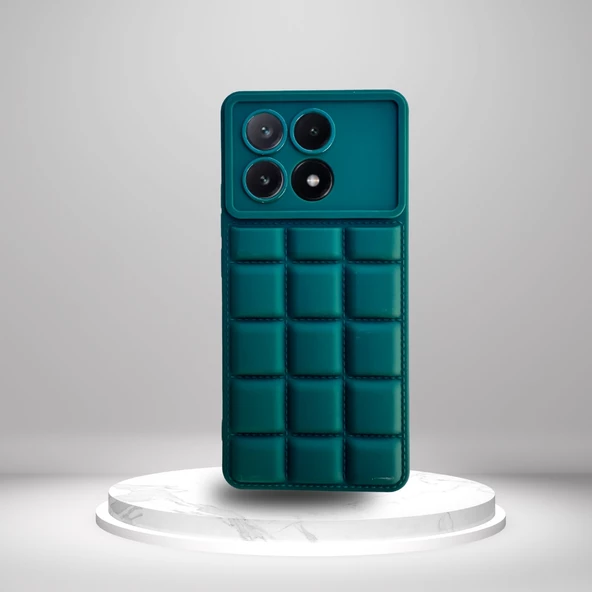Xiaomi Poco X6 Pro 5G Uyumlu Tlp Silikon Madlen Case  YEŞİL
