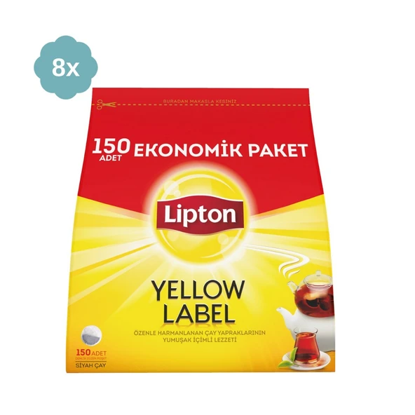 Lipton Yellow Label Demlik Poşet Çay 150 x 32g - 8