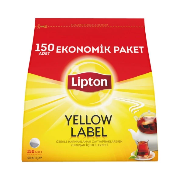 Lipton Yellow Label Demlik Poşet Çay 150 x 32g