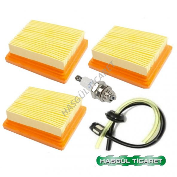 Hsgl Oleo-mac 753/453-efco 755 Tırpan hava ve Benzin filtre Buji Set