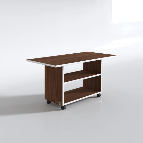 Kenzlife orta salon sehpası atina cvz 075*070*50 tekerlekli yemek masası - 3