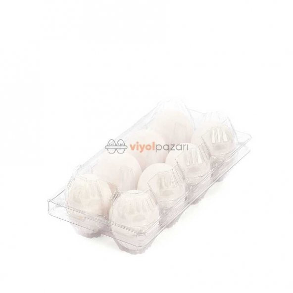 8 Li Şeffaf Yumurta Viyolü 100 Adet - 6