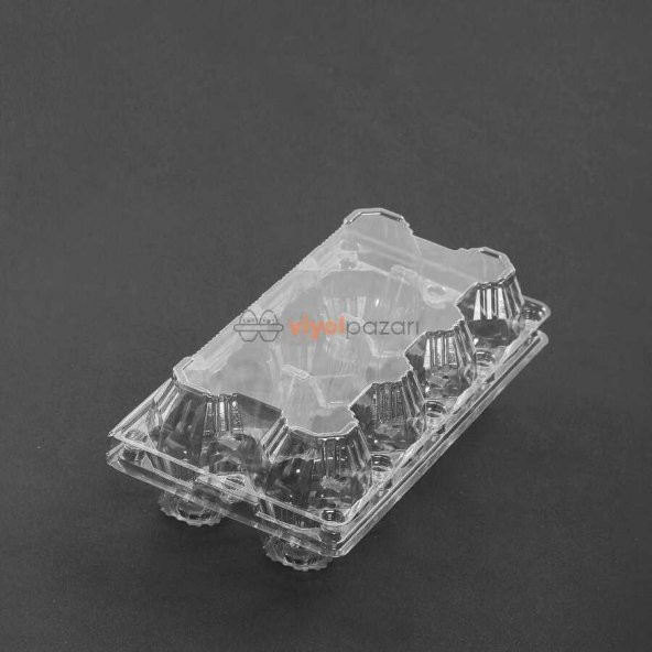 8 Li Şeffaf Yumurta Viyolü 200 Adet - Resim 3