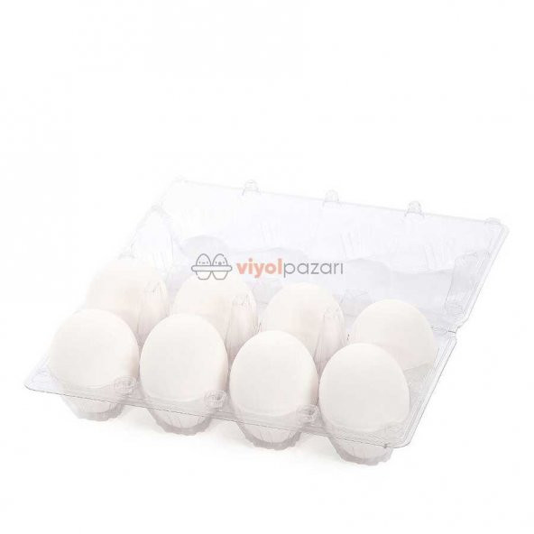 8 Li Şeffaf Yumurta Viyolü 200 Adet - Resim 6