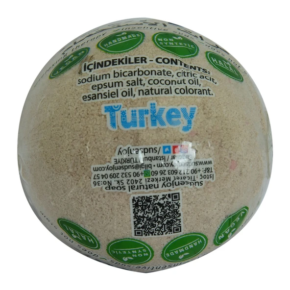 Enjoy Lavantalı El Yapımı Banyo Küvet Topu Sabunu Mor 90-120 Gr - Resim 3