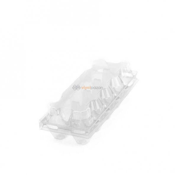 10Lu Plastik Yumurta Viyolü (100 Adet) - 2
