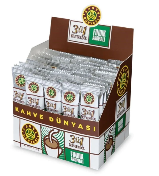 Kahve Dünyası 3ü1 Arada Fındıklı Kahve 18g 40 Adet