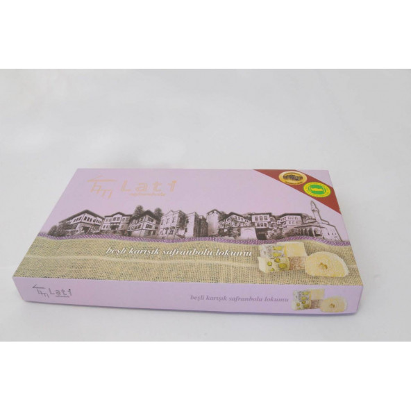 LATİ 5 Lİ KARIŞIK SAFRANBOLU LOKUMU 590 gr - 6