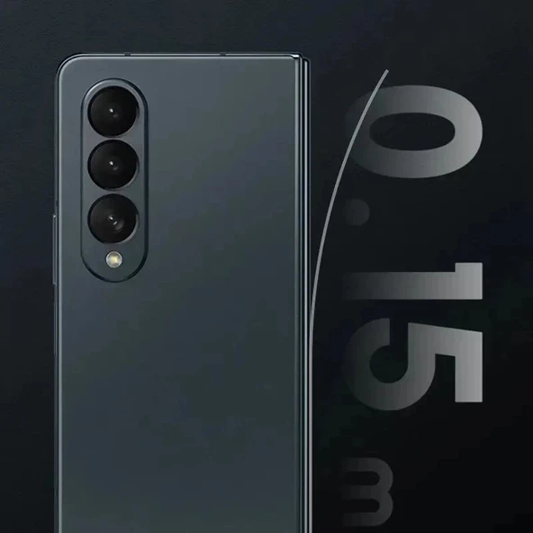 Samsung Galaxy Z Fold 6 Uyumlu Premium Çerçeve filmi  Şeffaf Ultra koruyucu Nano Jelatin