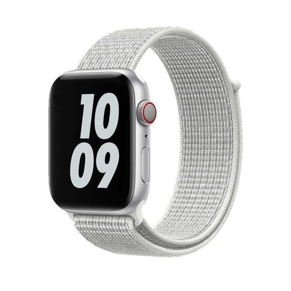 Apple Watch 42mm Hasır Kordon Örgü İşlemeli Wiwu Sport Loop