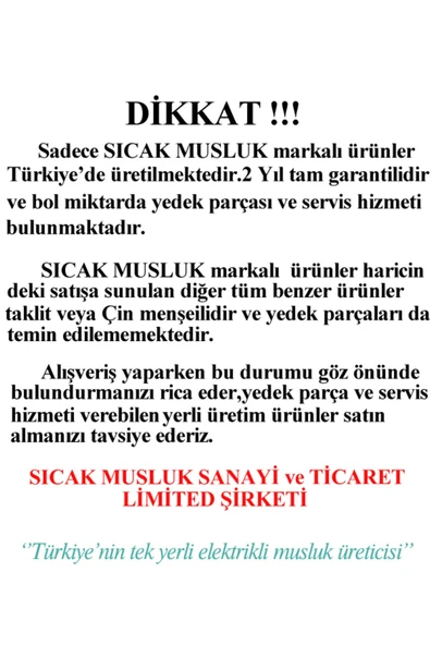Taharet Sıcak Musluk THR-2K - 6