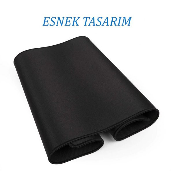 Gaming Oyuncu mousepad 70*30 3mm XL Boy Düz siyah kaymaz dikişli Modeli digipod - 4