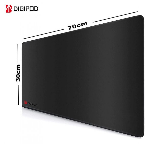 Gaming Oyuncu mousepad 70*30 3mm XL Boy Düz siyah kaymaz dikişli Modeli digipod - 5