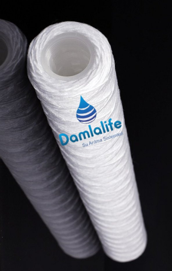 20 " Ip Filtre 5 Micron Sediment Iplik Sargı Tortu Filtresi - Resim 2