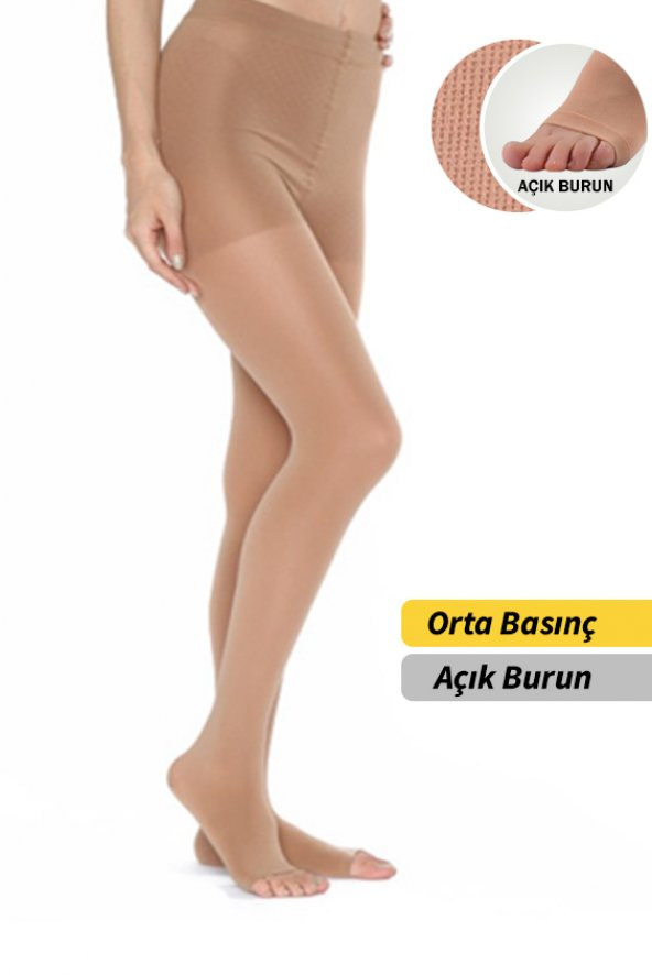 MORSA CYBERG® KÜLOTLU AÇIK BURUN ORTA BASINÇ Varis Çorabı Ccl 2