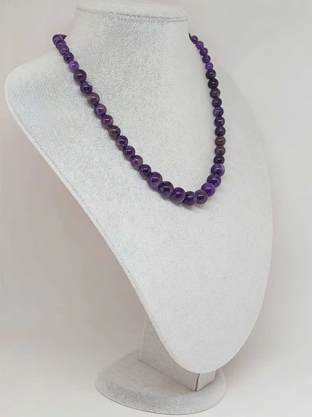 Galaksi Serisi Ametist Taşı Tasarım Kolye - Resim 5