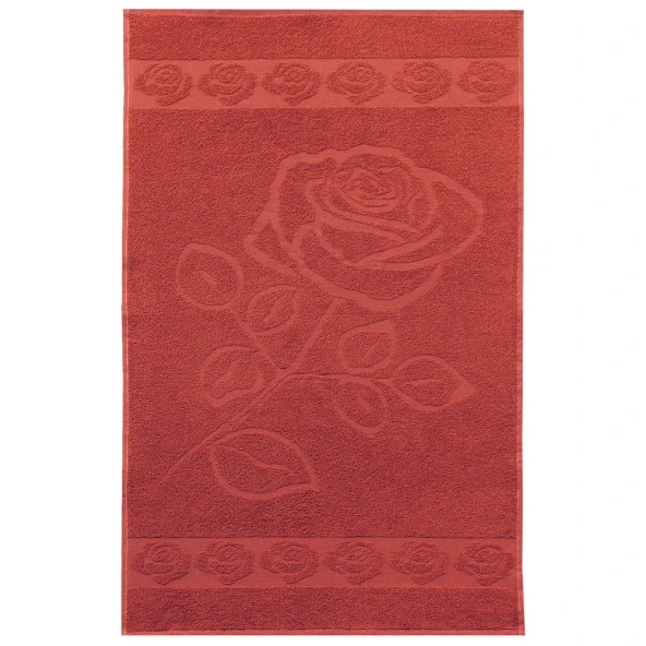 Gül Desenli 100 Pamuk Banyo Havlu Seti 12 Adet, -Comfort- Pembe, Narçiçeği, - Resim 10