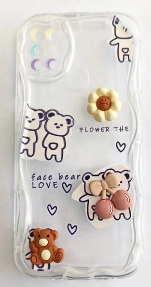 Samsung Galaxy A51 Uyumlu Emojili Kalın Yumuşak Şeffaf Kılıf ürün görseli 1