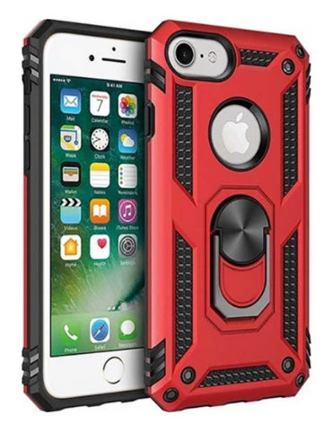 Apple İphone 6/7/8 Uyumlu Tank Kılıf Ultra Koruma Yüzüklü Mıknatıslı Standlı - Resim 2