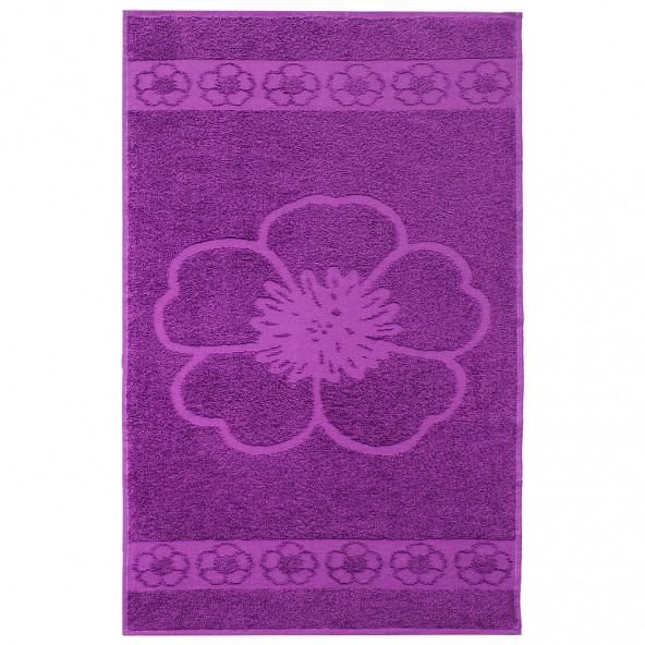Textile Colors Menekşe Desenli 100 Pamuk Banyo Havlu Seti 6 Adet, 2 Banyo havlusu, 2 El Havlusu, ve 2 Yüz Havlusu, -Comfort- Violet, - 4